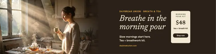 Daybreak Union morning pour banner template
