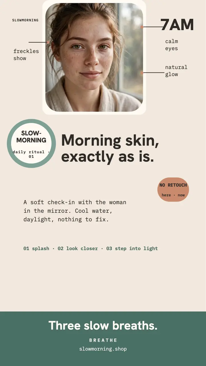 Slowmorning honest skin check-in template