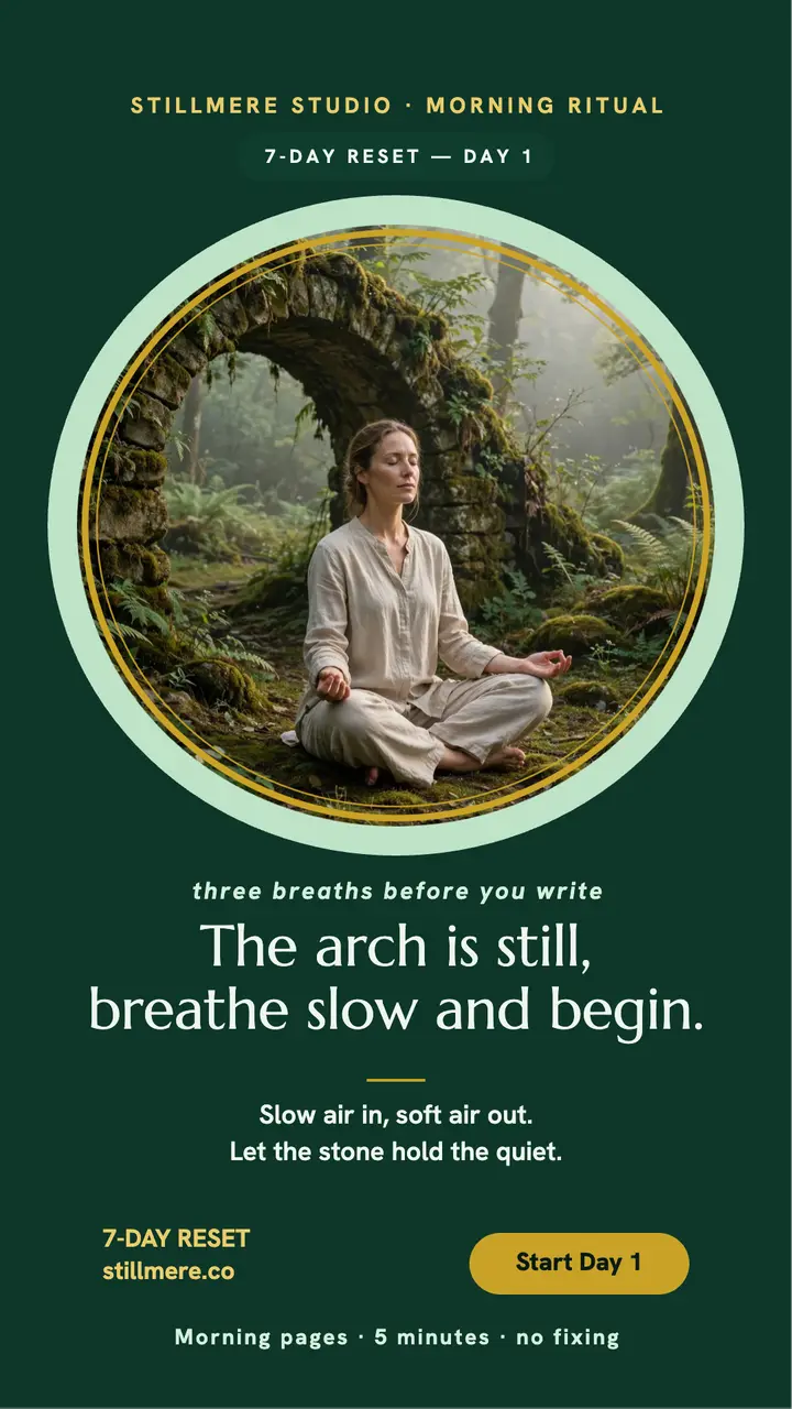 Stillmere morning stillness malachite story template
