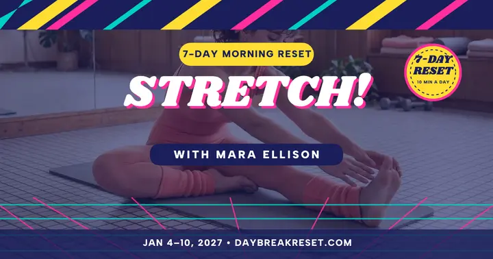 Daybreak Reset morning stretch 80s post template