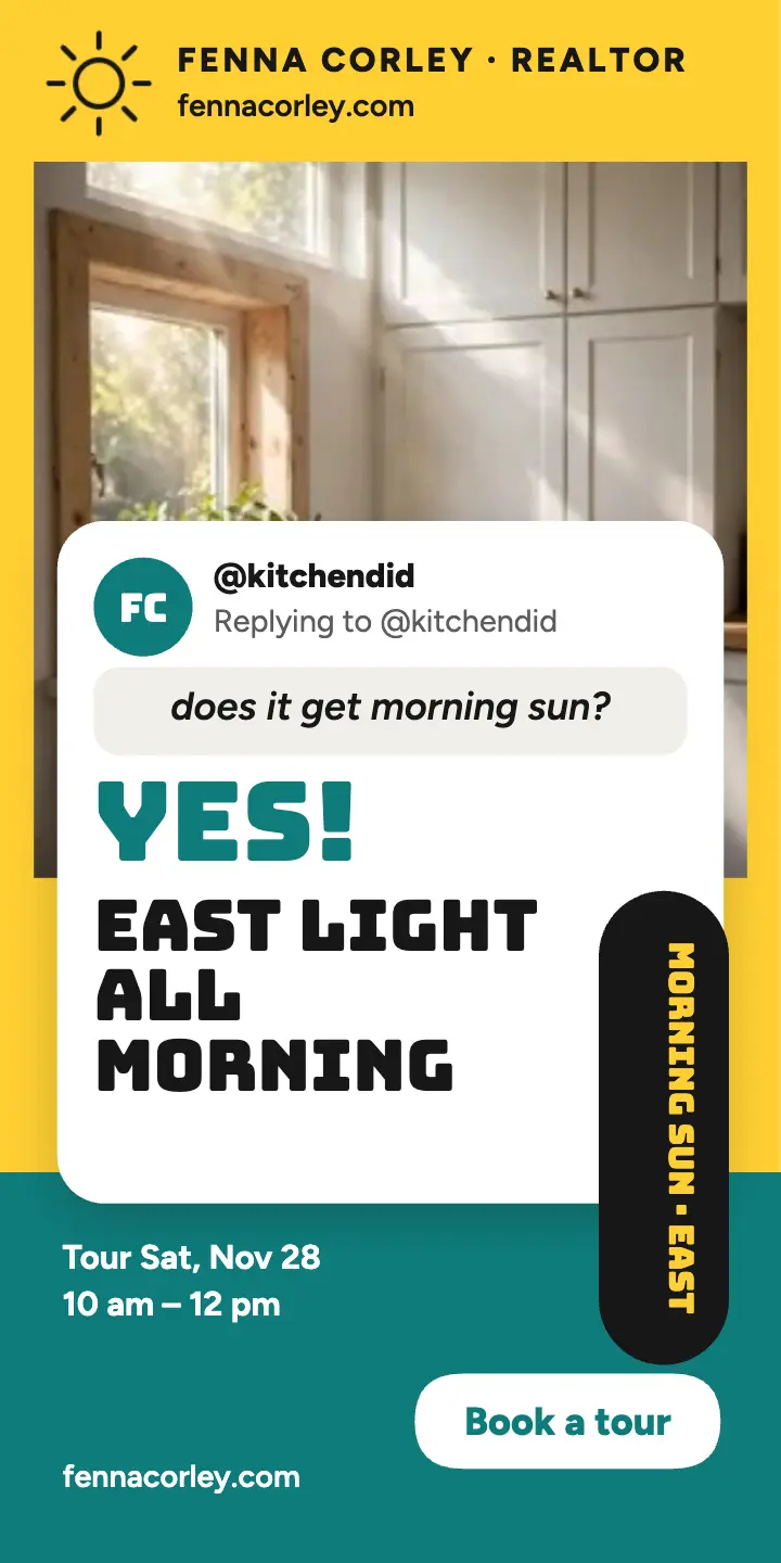 Fenna Corley sunny kitchen reply ad template