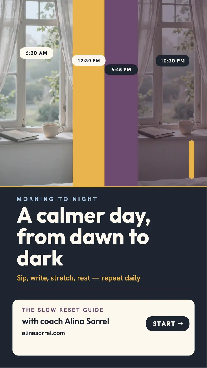 Slow reset morning to night story template