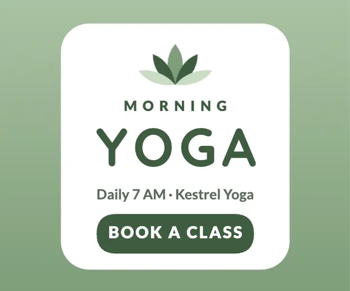 Morning yoga class ad template