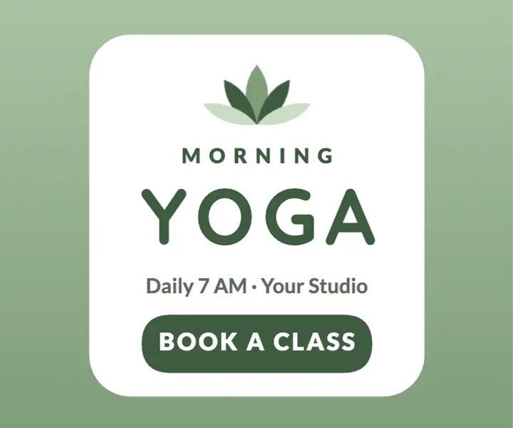 Morning yoga class ad template