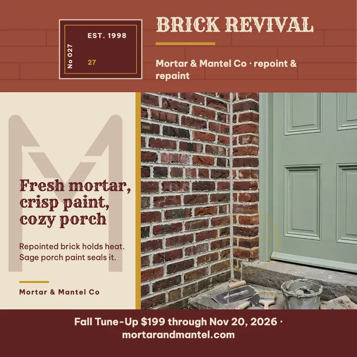 Mortar and Mantel brick revival post template