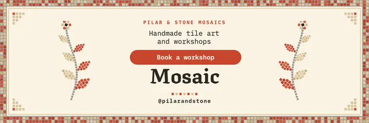 Pilar & Stone Mosaics workshop X header template