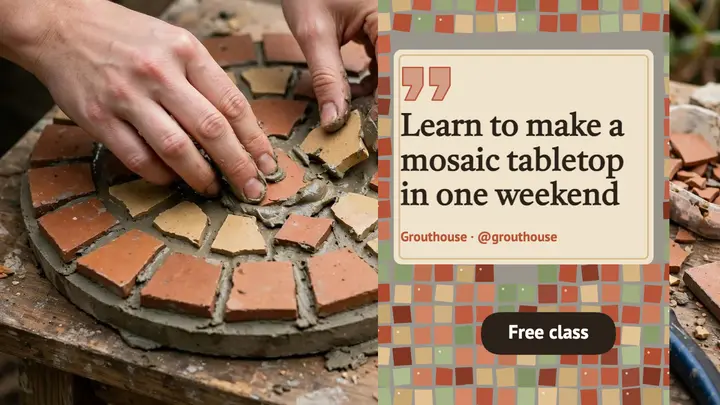 Grouthouse mosaic tabletop class thumbnail template