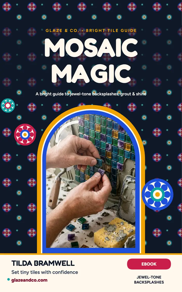 Mosaic tile backsplash guide ebook template
