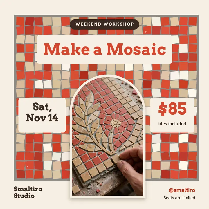 Make a Mosaic weekend workshop post template
