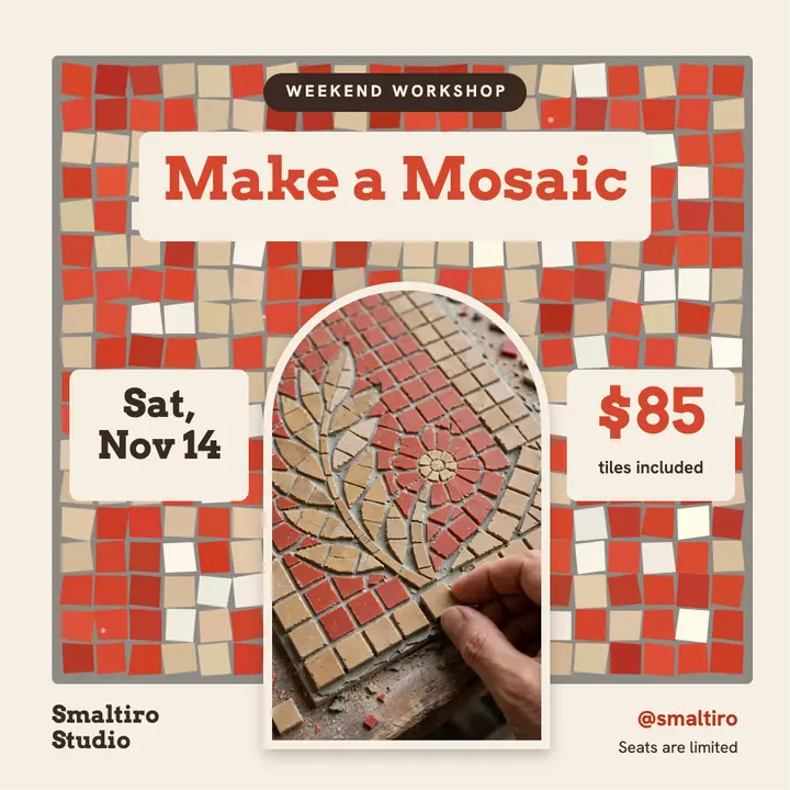 Make a Mosaic weekend workshop post template