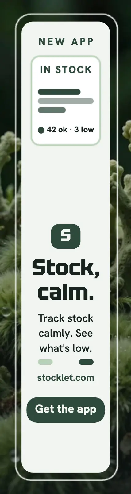 Stocklet calm stock skyscraper ad template
