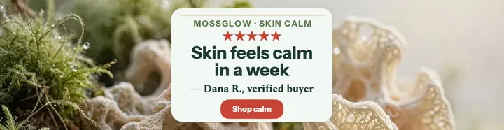 Mossglow calm skin review billboard template