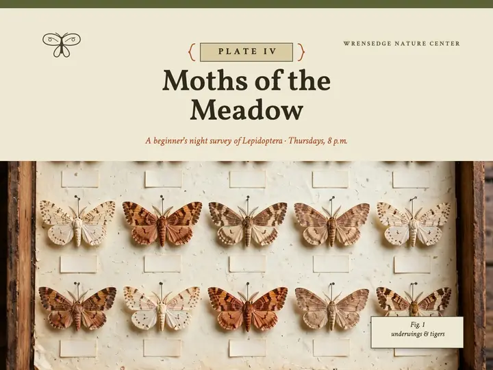 Moths of the meadow class slide template