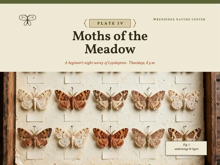 Moths of the meadow class slide template
