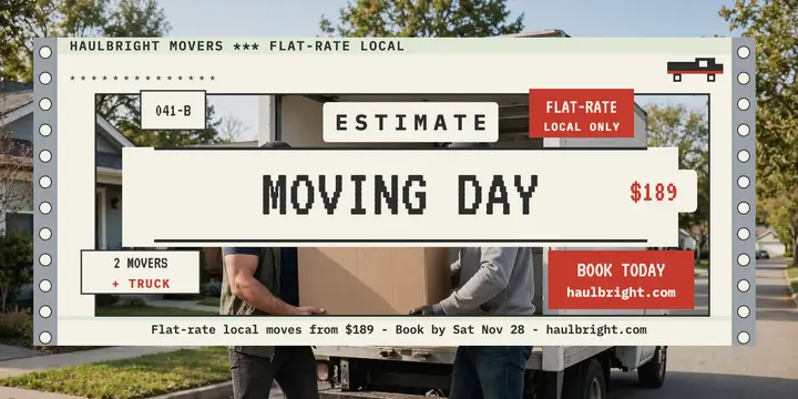 Haulbright movers dot matrix estimate post template