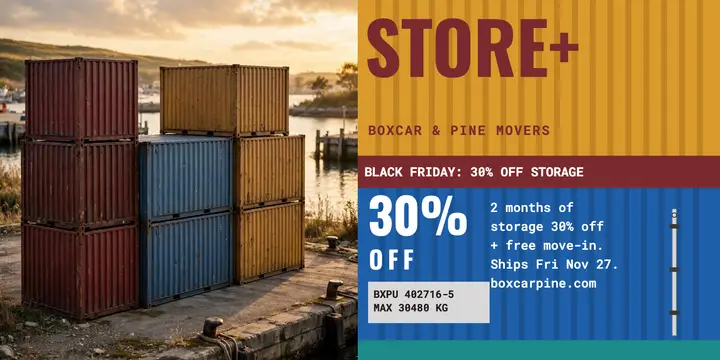 Boxcar and Pine container stack post template
