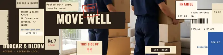Boxcar and Bloom careful moves banner template