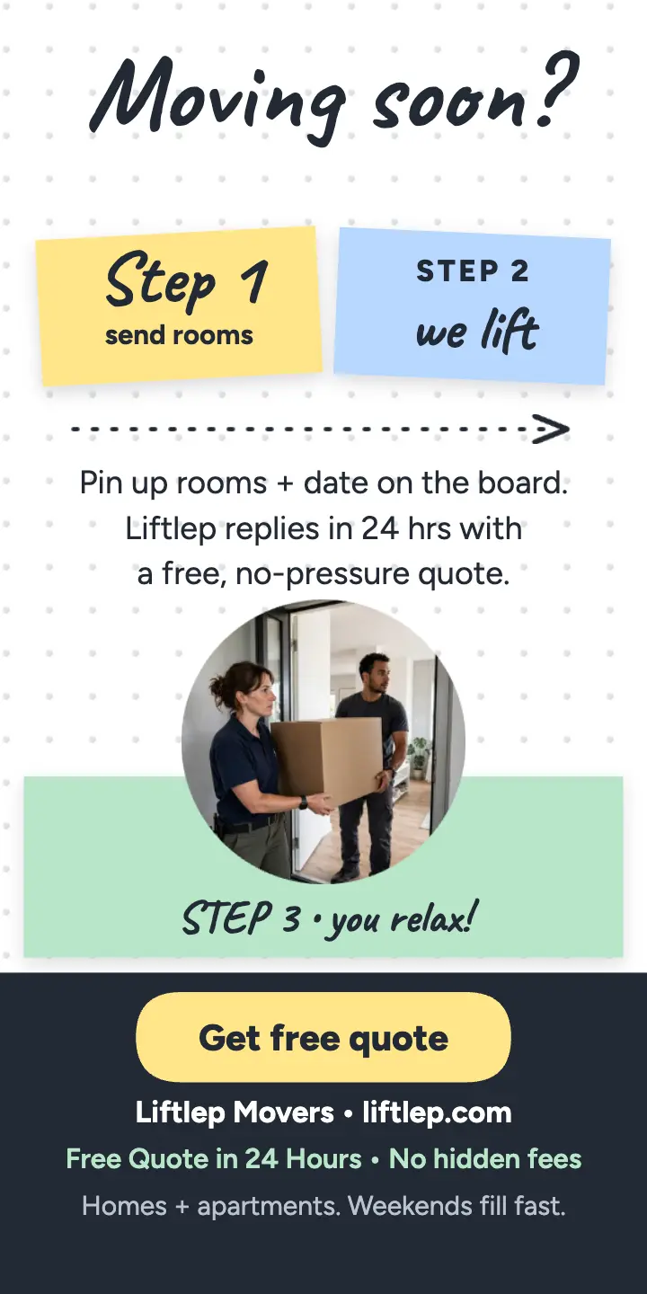 Liftlep Movers free quote jam ad template