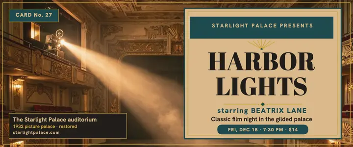 Starlight Palace Harbor Lights night ticket template