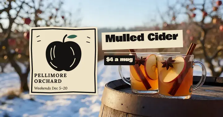 Pellimore Orchard mulled cider post, linocut template