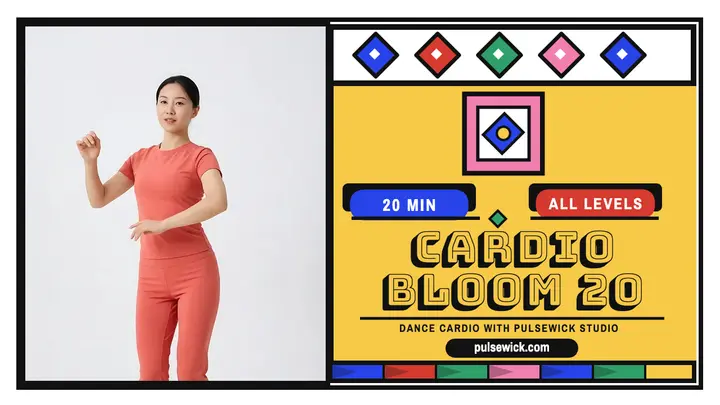 Pulsewick Cardio Bloom dance thumbnail template