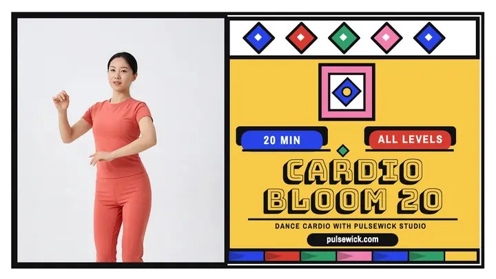 Pulsewick Cardio Bloom dance thumbnail template
