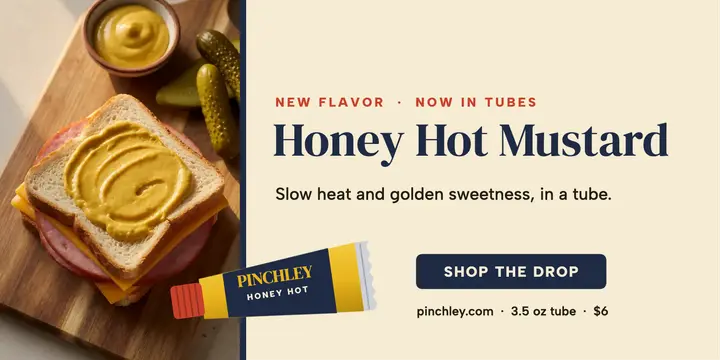 Pinchley honey hot mustard launch post template