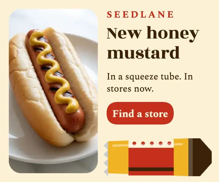 Seedlane honey mustard tube ad template