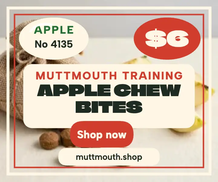 Muttmouth Apple Chew Bites ad template