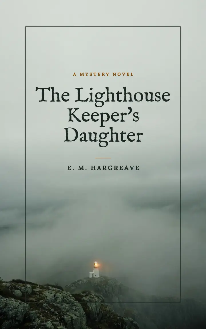 Lighthouse keeper mystery ebook cover template