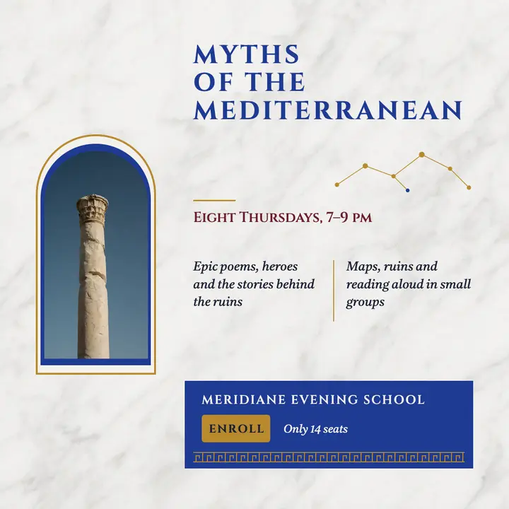 Myths of the Mediterranean evening course post template