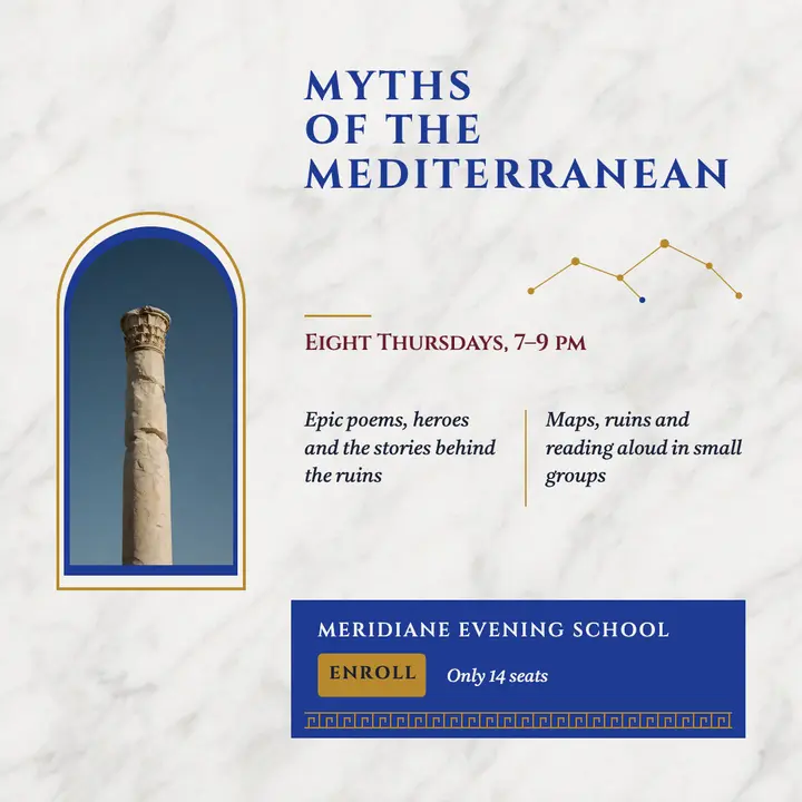Myths of the Mediterranean evening course post template
