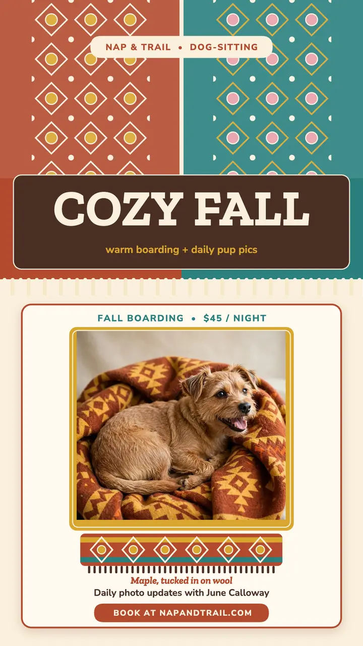 Nap and Trail fall boarding story template
