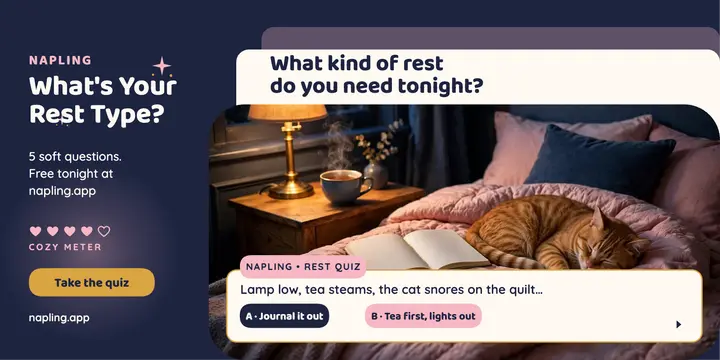 Napling rest type quiz night post template