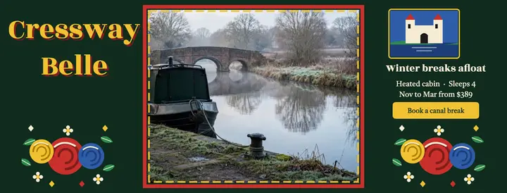 Cressway Belle canal boat holidays cover template