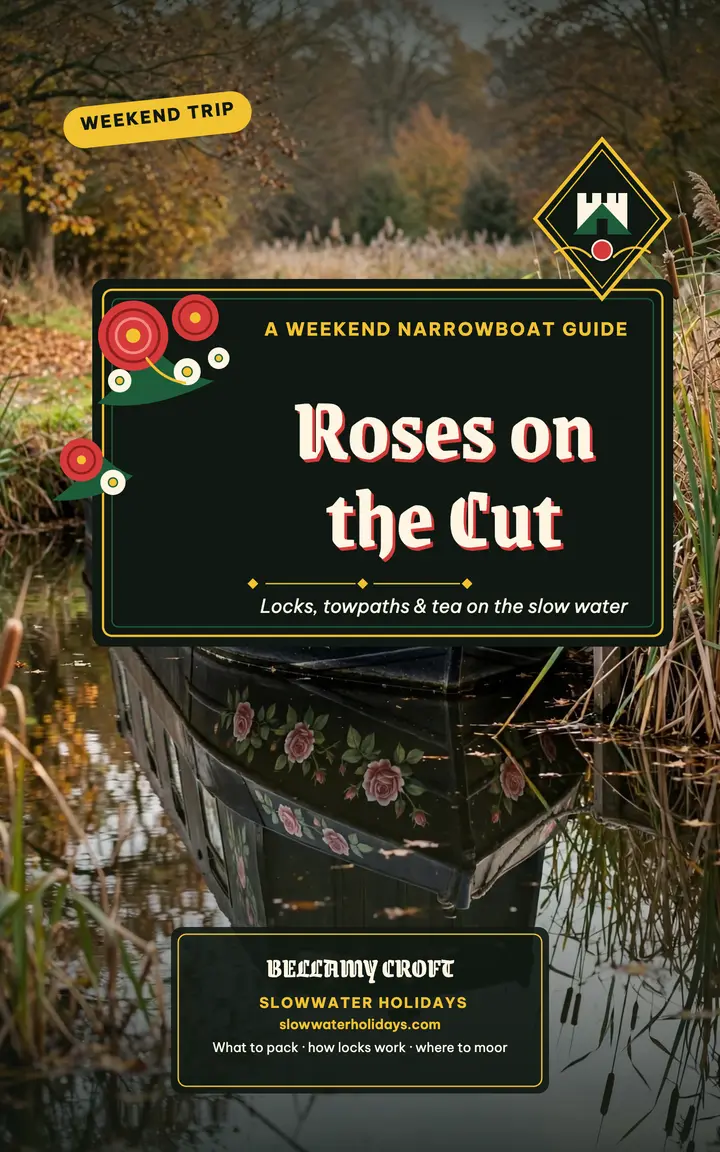 Roses on the Cut narrowboat guide template