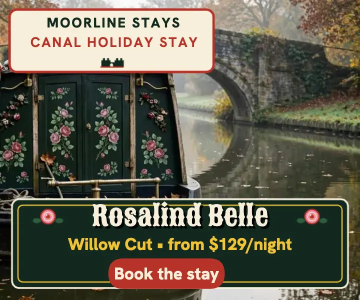 Rosalind Belle narrowboat stay ad template