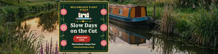 Willowlock narrowboat stay banner template