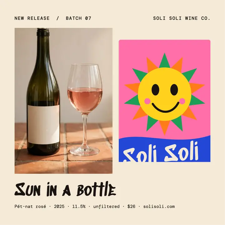 Soli Soli pet-nat release post template