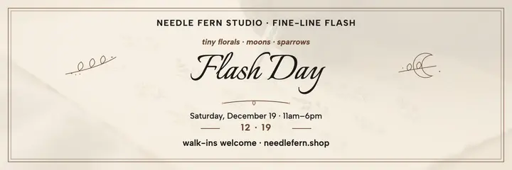 Needle Fern flash day header template
