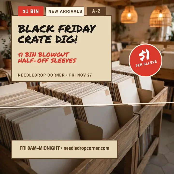 Needledrop Corner Black Friday crate post template