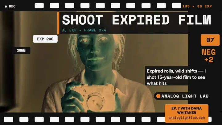 Expired film shoot thumbnail, negative strip template