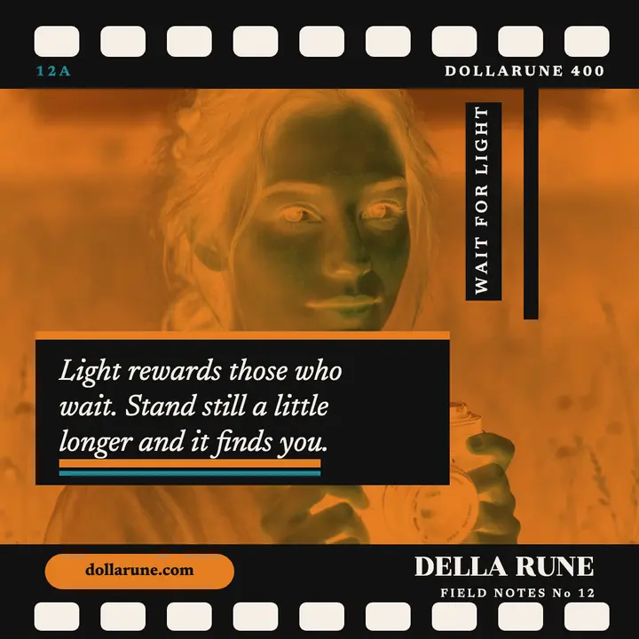 Della Rune patient light quote post template
