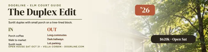 Elm Court duplex ins and outs banner template