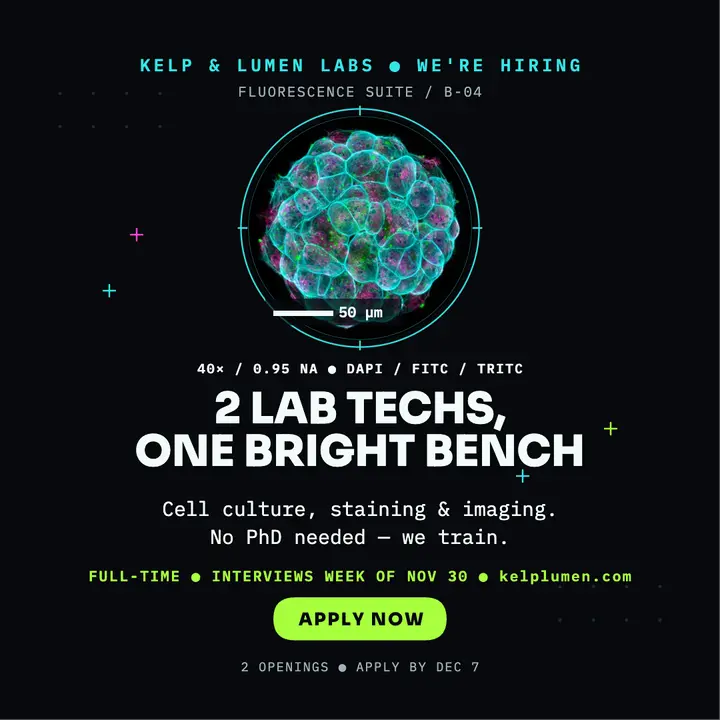 Neon cells lab hiring post template