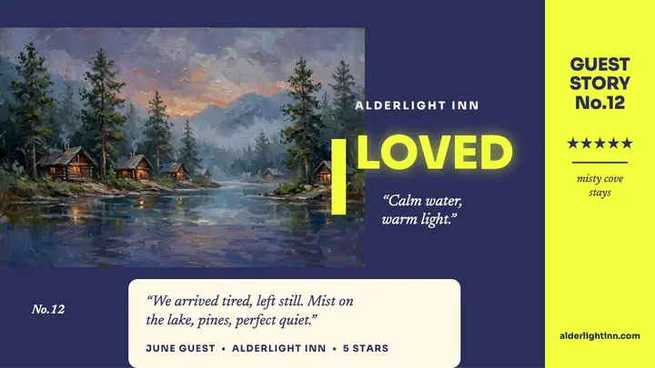 Alderlight Inn neon guest story thumbnail template