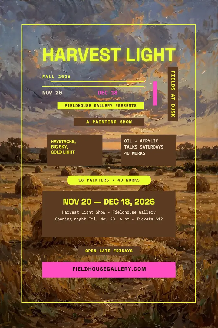 Harvest Light Show fall poster template