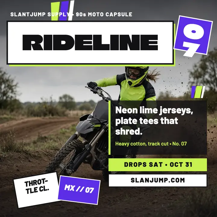 Slantjump Rideline moto drop post template
