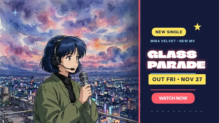 Glass Parade anime single thumbnail template