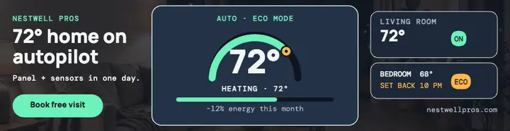 Nestwell Pros smart home billboard template